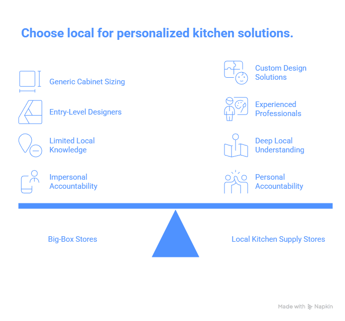 Big-Box Stores vs Local Kitchen Supply Stores