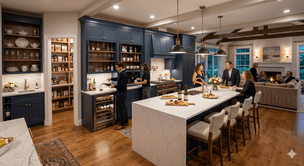 Custom Kitchen Layouts Designed for Entertaining