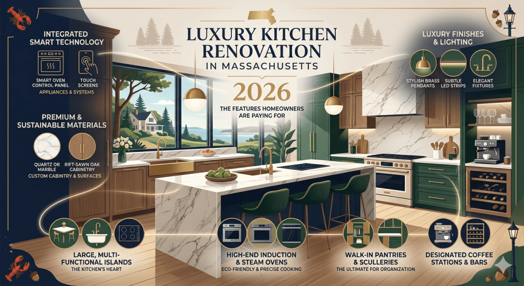 Luxury Kitchen Renovation in Massachusetts: The Features Homeowners Are Paying For in 2026