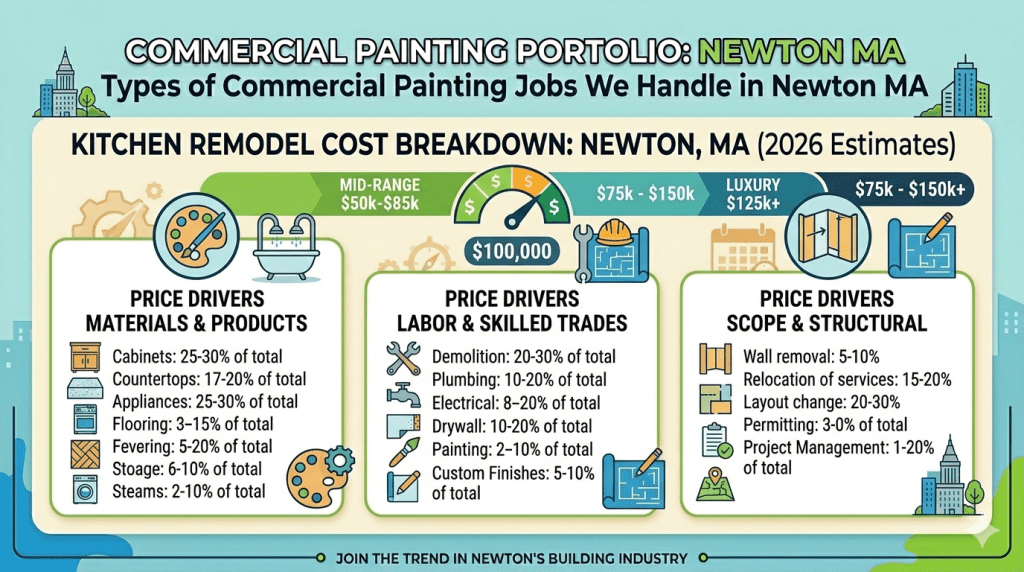 How Much Does a Kitchen Remodel in Newton, MA Really Cost in 2026? (Full Price Breakdown)