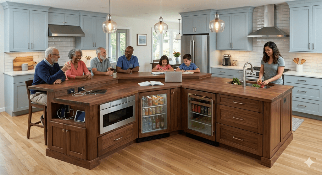 Large Multi-Purpose Kitchen Islands