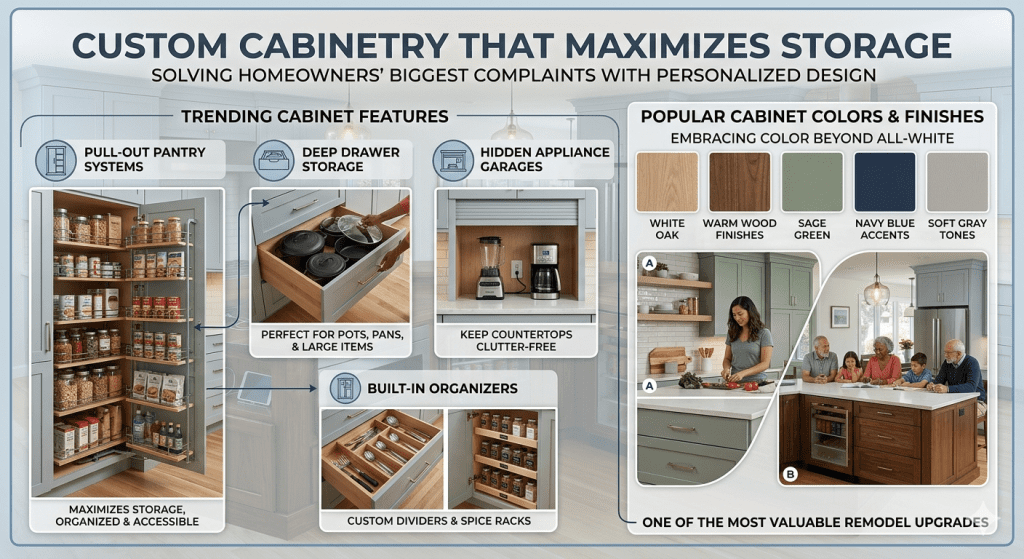 3. Custom Cabinetry That Maximizes Storage