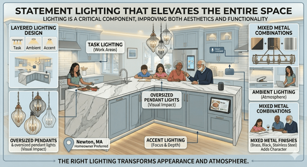 6. Statement Lighting That Elevates the Entire Space